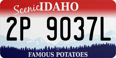 ID license plate 2P9037L