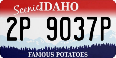 ID license plate 2P9037P