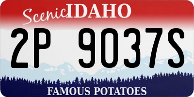 ID license plate 2P9037S