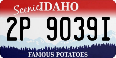 ID license plate 2P9039I