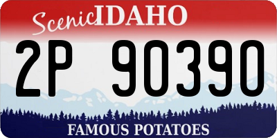 ID license plate 2P9039O