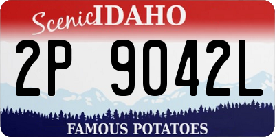ID license plate 2P9042L
