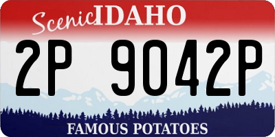 ID license plate 2P9042P
