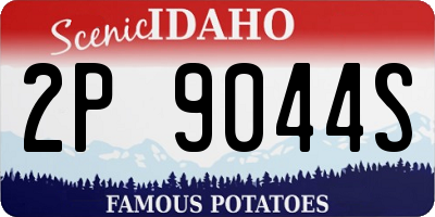 ID license plate 2P9044S