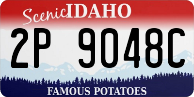 ID license plate 2P9048C