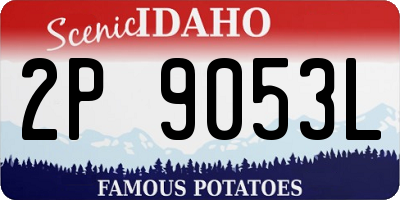 ID license plate 2P9053L