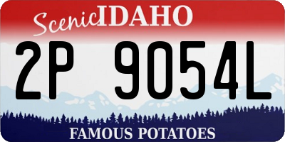 ID license plate 2P9054L