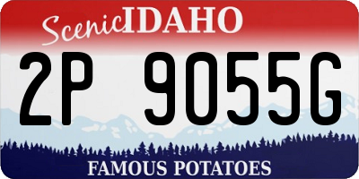 ID license plate 2P9055G