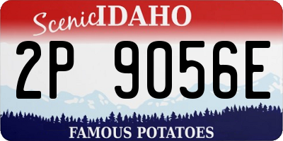 ID license plate 2P9056E