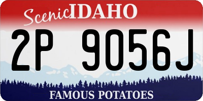 ID license plate 2P9056J