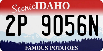 ID license plate 2P9056N