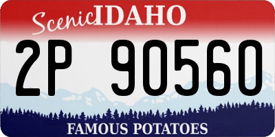 ID license plate 2P9056O