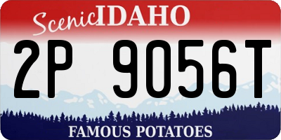 ID license plate 2P9056T