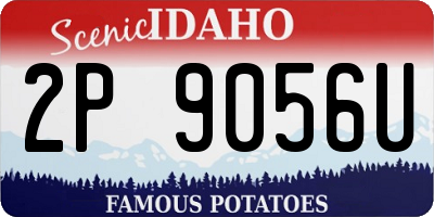 ID license plate 2P9056U