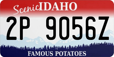 ID license plate 2P9056Z