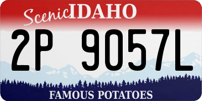 ID license plate 2P9057L
