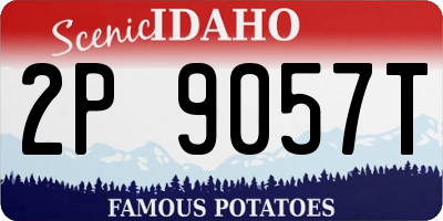 ID license plate 2P9057T