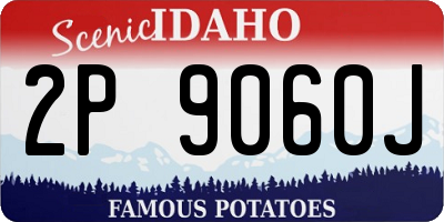 ID license plate 2P9060J