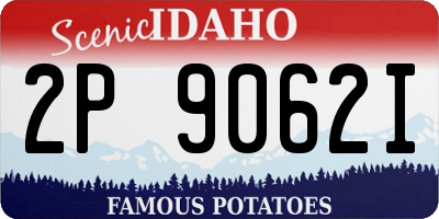 ID license plate 2P9062I