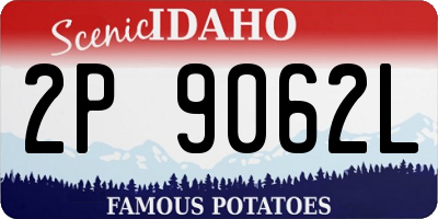 ID license plate 2P9062L