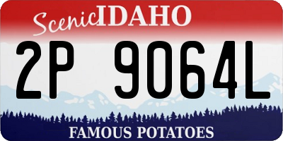 ID license plate 2P9064L