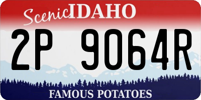 ID license plate 2P9064R
