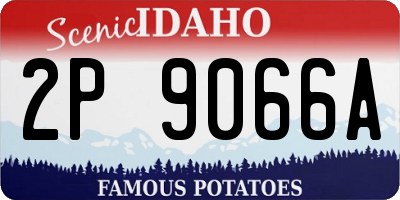 ID license plate 2P9066A