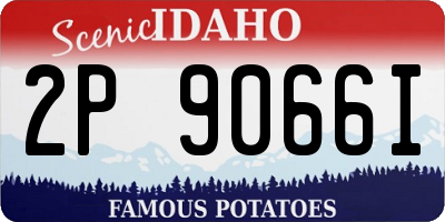 ID license plate 2P9066I