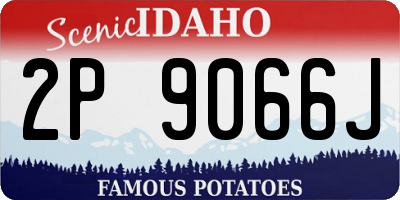 ID license plate 2P9066J