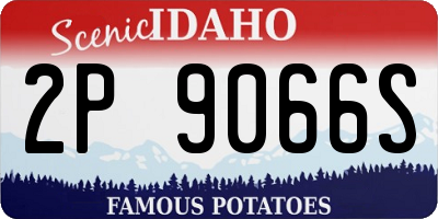 ID license plate 2P9066S