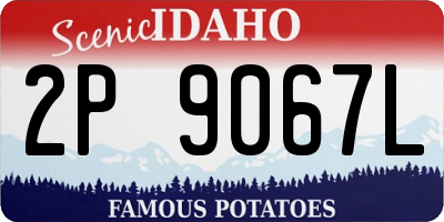 ID license plate 2P9067L