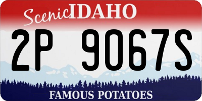 ID license plate 2P9067S