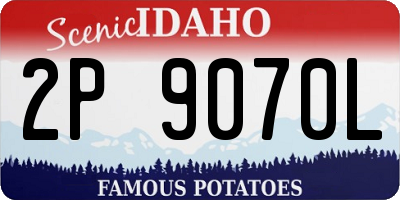 ID license plate 2P9070L