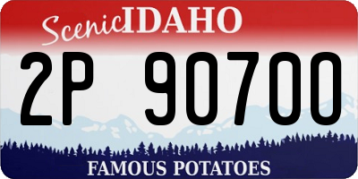 ID license plate 2P9070O