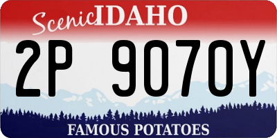 ID license plate 2P9070Y