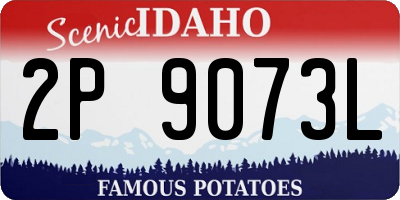 ID license plate 2P9073L