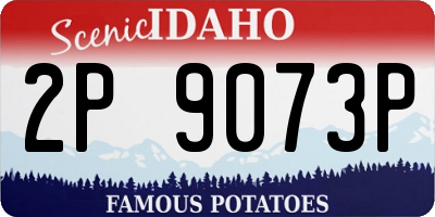 ID license plate 2P9073P