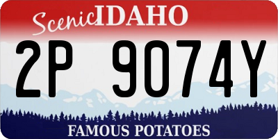 ID license plate 2P9074Y