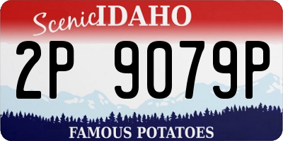 ID license plate 2P9079P
