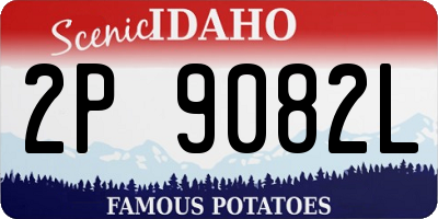 ID license plate 2P9082L