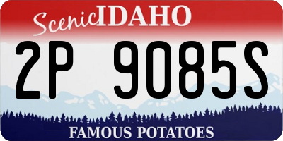 ID license plate 2P9085S