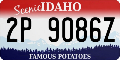 ID license plate 2P9086Z
