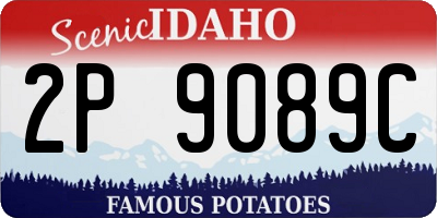 ID license plate 2P9089C