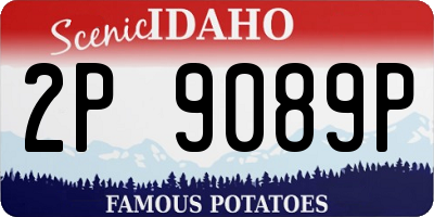 ID license plate 2P9089P