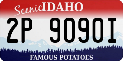 ID license plate 2P9090I