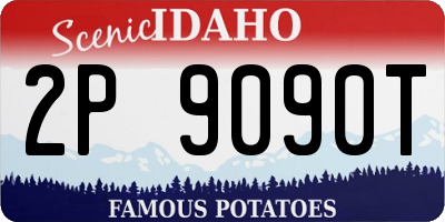 ID license plate 2P9090T