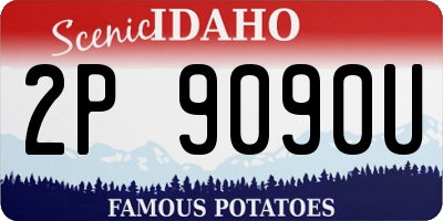 ID license plate 2P9090U