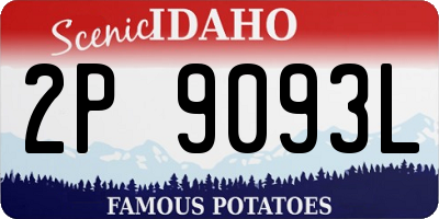 ID license plate 2P9093L