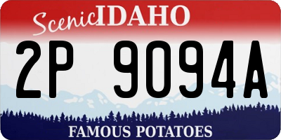 ID license plate 2P9094A