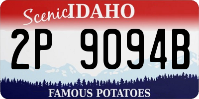 ID license plate 2P9094B